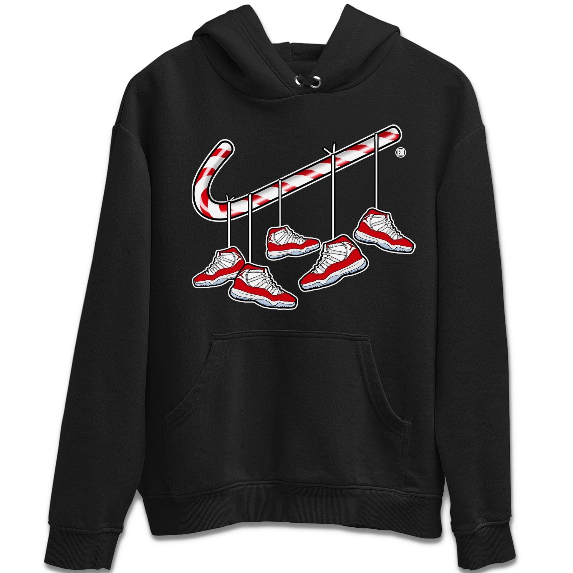 Jordan 11 Cherry Sneaker Match Tees Christmas Candy Cane Sneaker Tees Jordan 11 Cherry Sneaker Release Tees Unisex Shirts