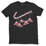 Jordan 11 Cherry Sneaker Match Tees Christmas Candy Cane Sneaker Tees Jordan 11 Cherry Sneaker Release Tees Unisex Shirts