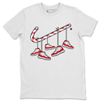 Jordan 11 Cherry Sneaker Match Tees Christmas Candy Cane Sneaker Tees Jordan 11 Cherry Sneaker Release Tees Unisex Shirts