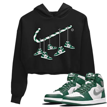 Jordan 1 Gorge Green Sneaker Match Tees Christmas Candy Cane Sneaker Tees Jordan 1 Gorge Green Sneaker Release Tees Women's Shirts