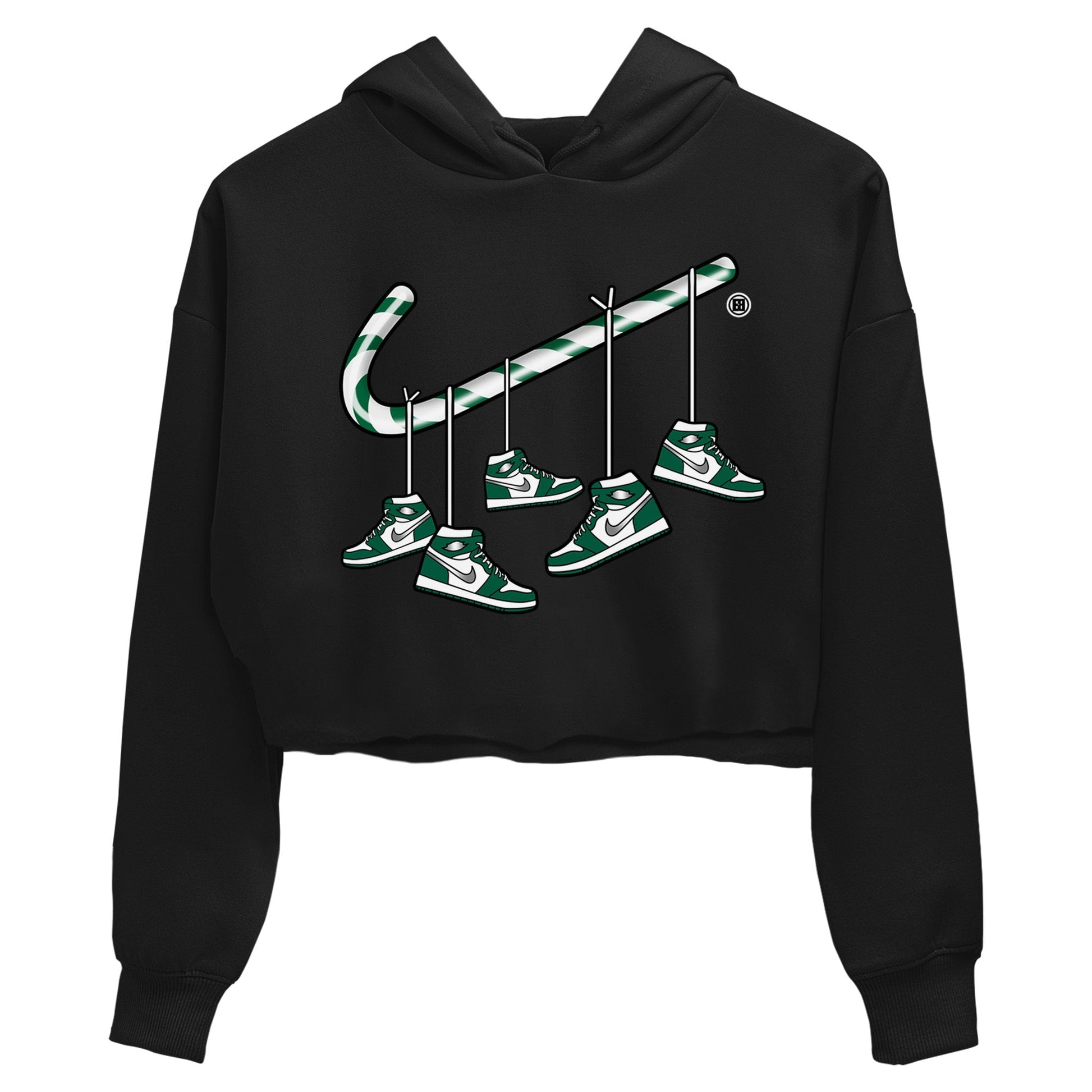 Jordan 1 Gorge Green Sneaker Match Tees Christmas Candy Cane Sneaker Tees Jordan 1 Gorge Green Sneaker Release Tees Women's Shirts