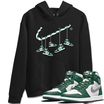 Jordan 1 Gorge Green Sneaker Match Tees Christmas Candy Cane Sneaker Tees Jordan 1 Gorge Green Sneaker Release Tees Unisex Shirts