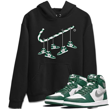 Jordan 1 Gorge Green Sneaker Match Tees Christmas Candy Cane Sneaker Tees Jordan 1 Gorge Green Sneaker Release Tees Unisex Shirts