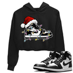 Jordan 1 Black White Sneaker Match Tees Christmas Light Sneaker Sneaker Tees Jordan 1 Black White Sneaker Release Tees Women's Shirts