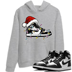 Jordan 1 Black White Sneaker Match Tees Christmas Light Sneaker Sneaker Tees Jordan 1 Black White Sneaker Release Tees Unisex Shirts