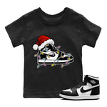 Jordan 1 Black White Sneaker Match Tees Christmas Light Sneaker Sneaker Tees Jordan 1 Black White Sneaker Release Tees Kids Shirts