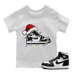 Jordan 1 Black White Sneaker Match Tees Christmas Light Sneaker Sneaker Tees Jordan 1 Black White Sneaker Release Tees Kids Shirts