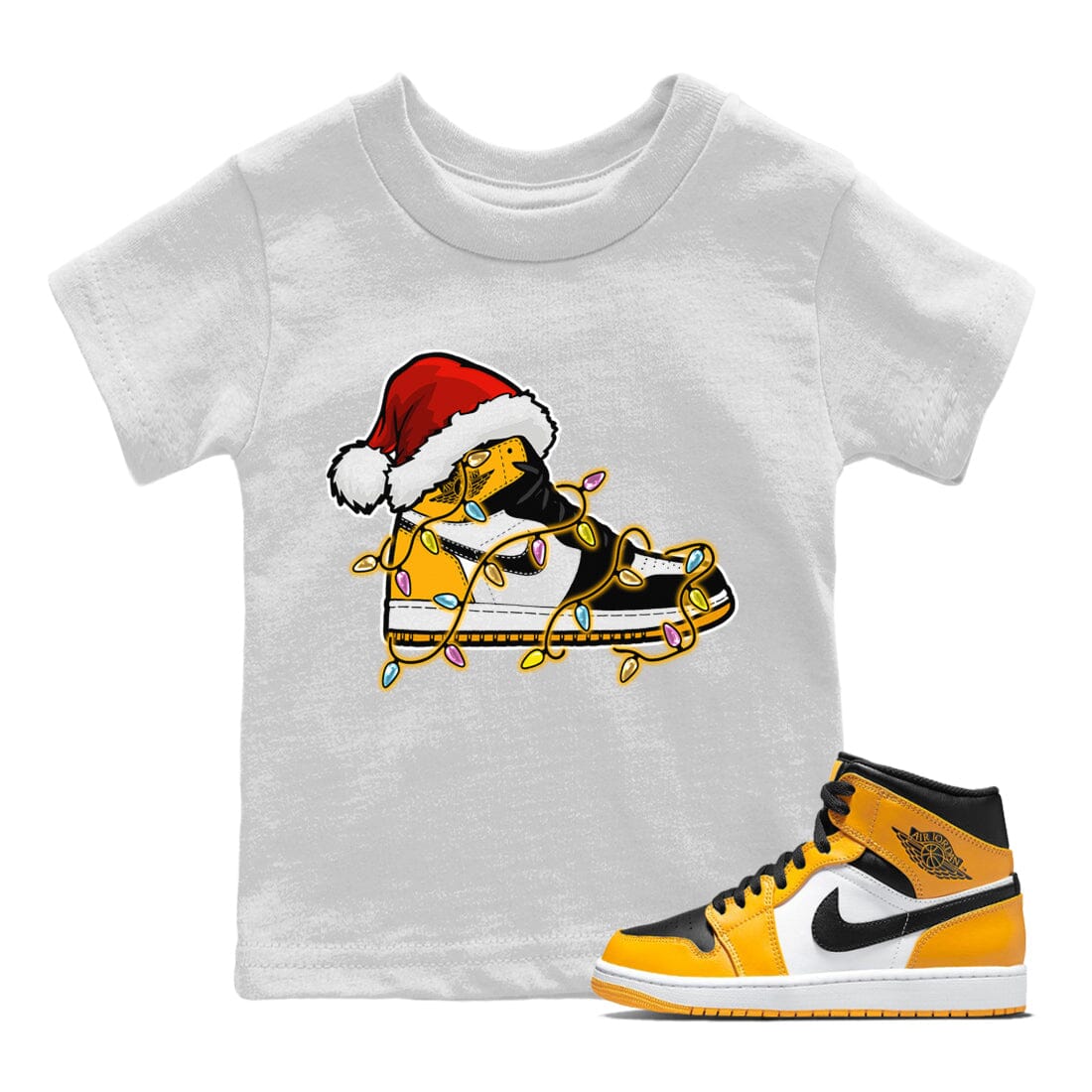 Jordan 1 Taxi Sneaker Match Tees Christmas Light Sneaker Sneaker Tees Jordan 1 Taxi Sneaker Release Tees Kids Shirts