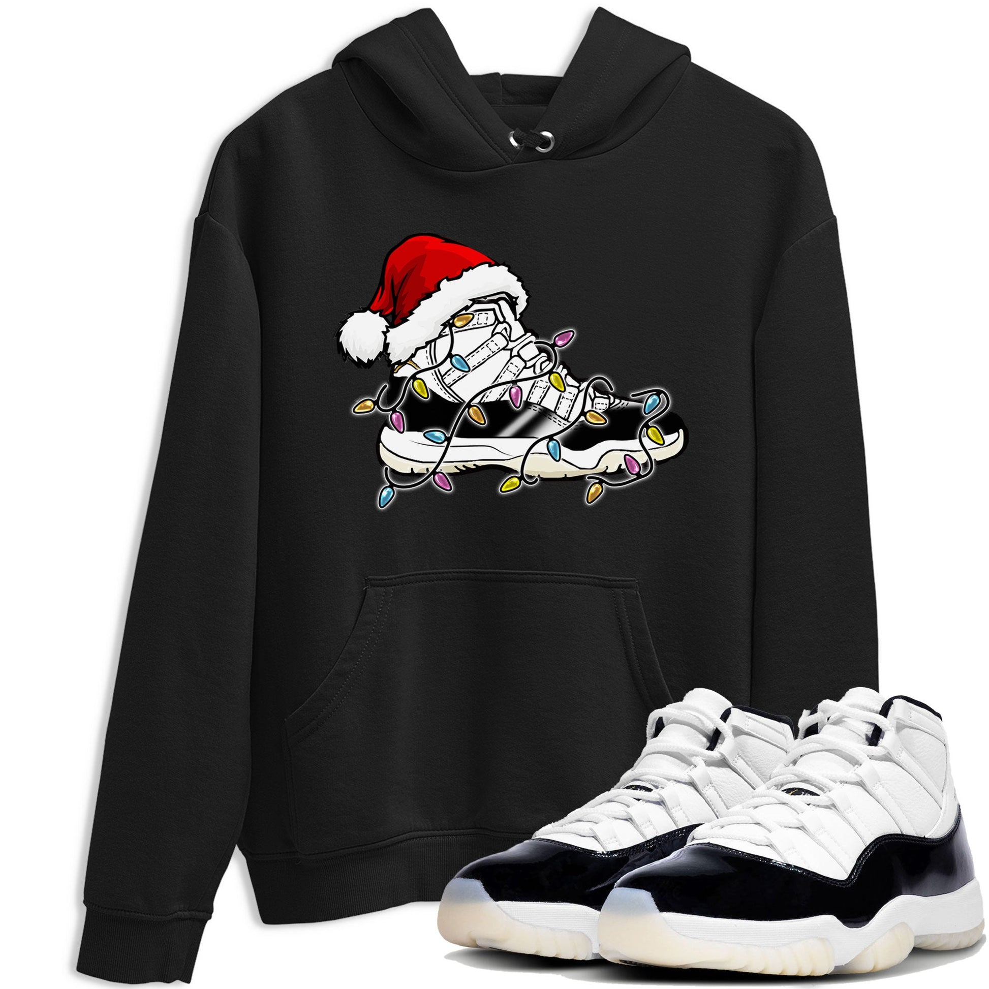 Jordan 11 Gratitude shirt to match jordans Christmas Light Sneaker sneaker tees 11s Gratitude SNRT sneaker Release Tees unisex cotton Black 1 crew neck shirt