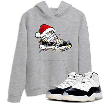 Jordan 11 Gratitude shirt to match jordans Christmas Light Sneaker sneaker tees 11s Gratitude SNRT sneaker Release Tees unisex cotton Heather Grey 1 crew neck shirt