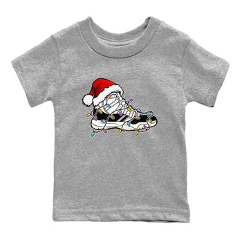 Jordan 11 Gratitude shirt to match jordans Christmas Light Sneaker sneaker tees 11s Gratitude SNRT sneaker release tees baby toddler Heather Grey 2 cotton sneaker tee