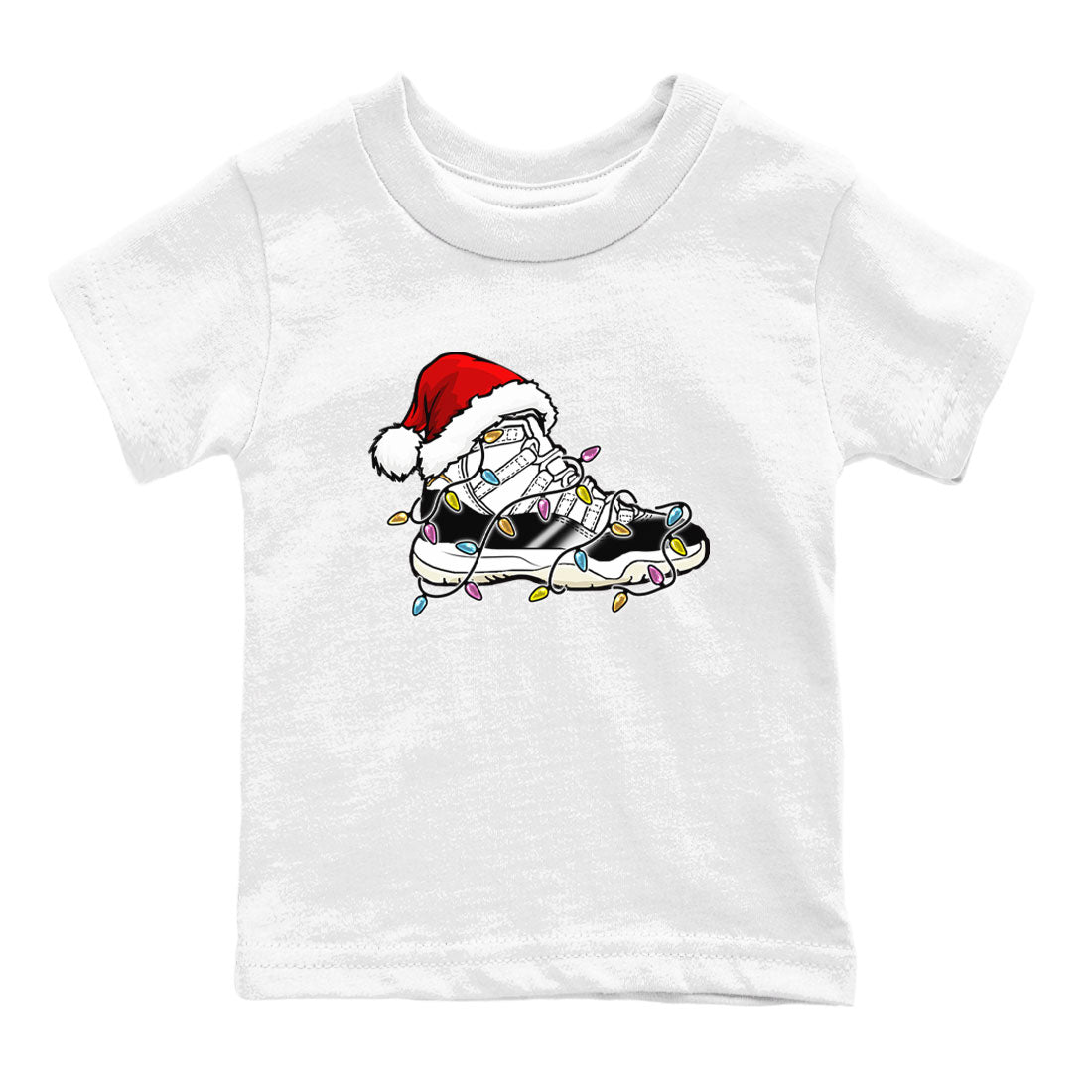 Jordan 11 Gratitude shirt to match jordans Christmas Light Sneaker sneaker tees 11s Gratitude SNRT sneaker release tees baby toddler White 2 cotton sneaker tee