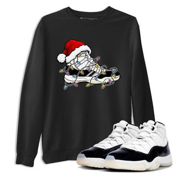 Jordan 11 Gratitude shirt to match jordans Christmas Light Sneaker sneaker tees 11s Gratitude SNRT sneaker Release Tees unisex cotton Black 1 crew neck shirt