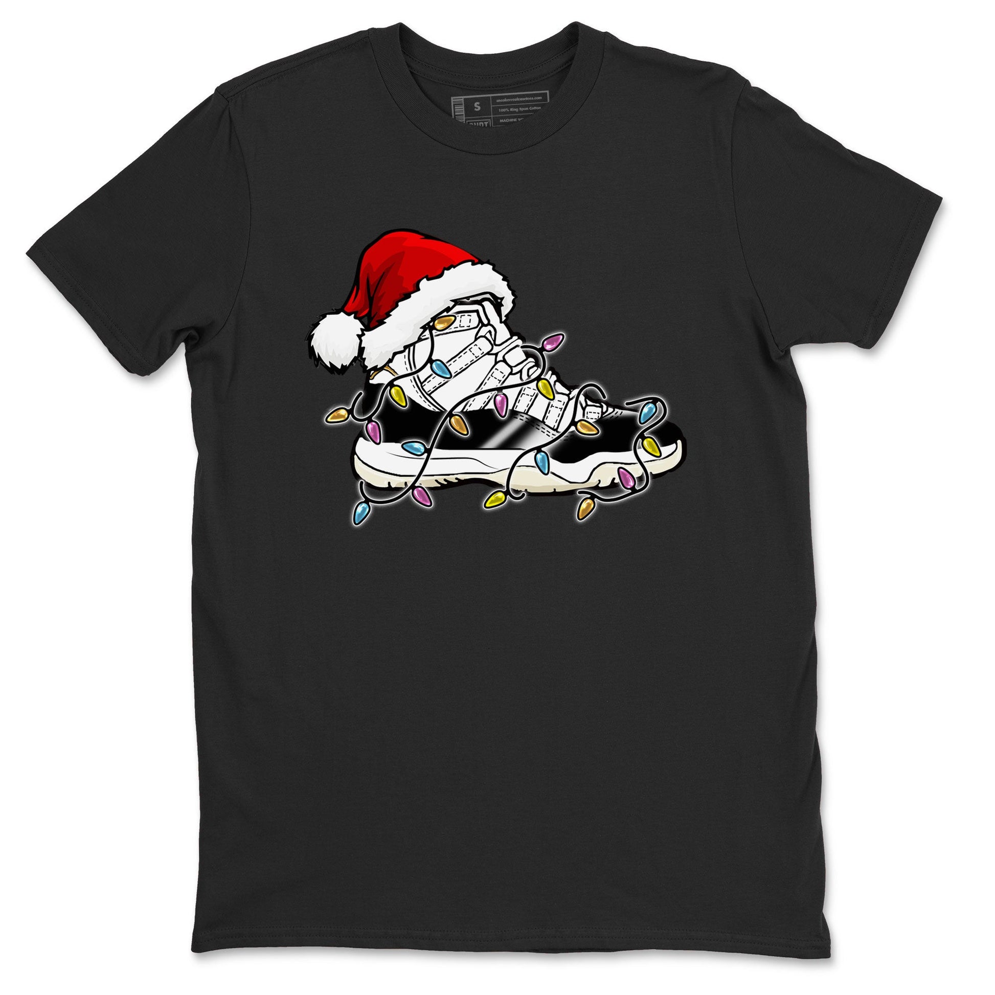 Jordan 11 Gratitude shirt to match jordans Christmas Light Sneaker sneaker tees 11s Gratitude SNRT sneaker Release Tees unisex cotton Black 2 crew neck shirt