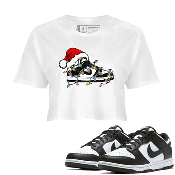 Dunk Panda Dunks Black White shirt to match jordans Christmas Light Sneaker sneaker tees Dunk Low Panda SNRT Sneaker Release Tees White 1 crop length shirt