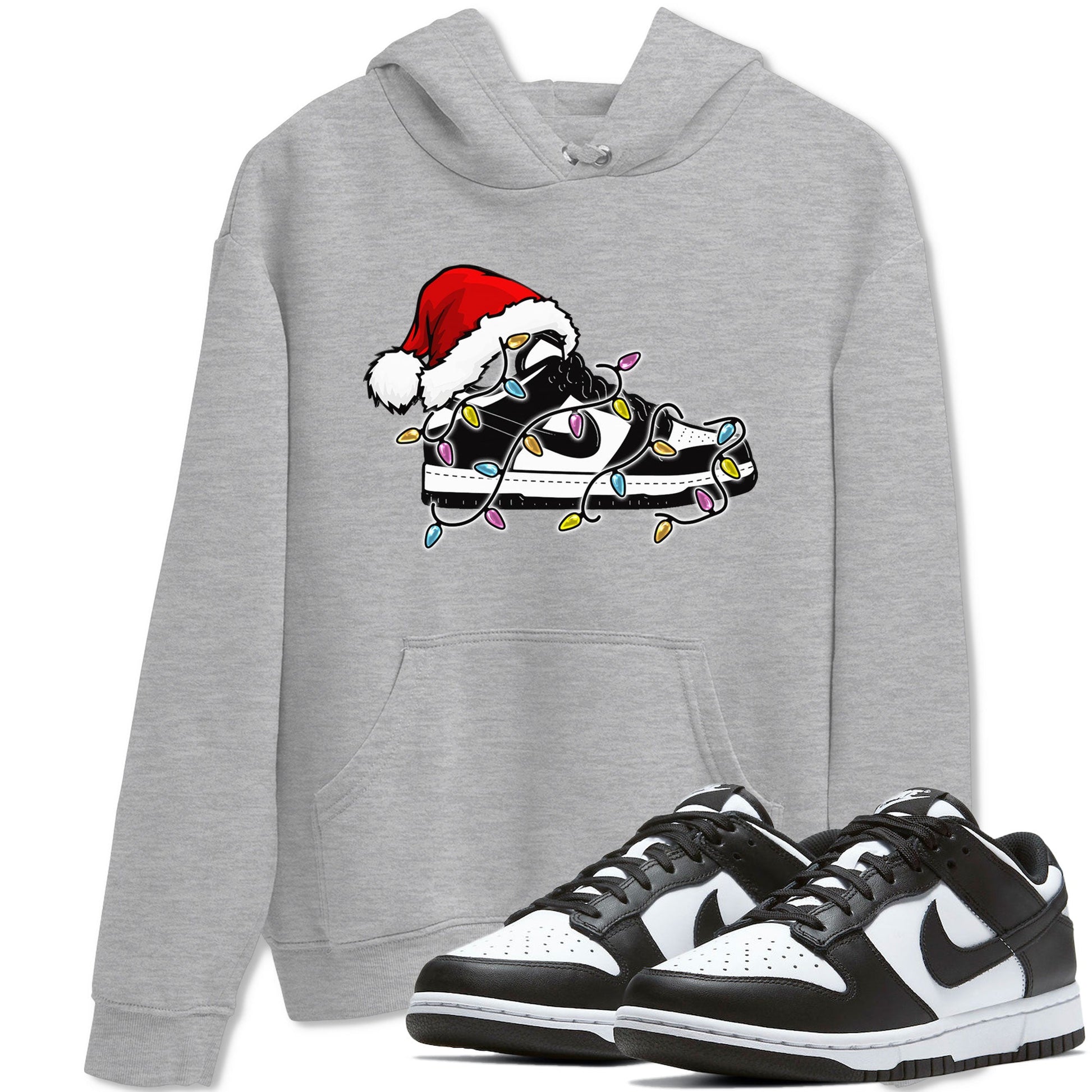 Dunk Panda Dunks Black White shirt to match jordans Christmas Light Sneaker sneaker tees Dunk Low Panda SNRT Sneaker Release Tees unisex cotton Heather Grey 1 crew neck shirt