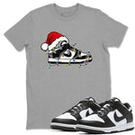 Dunk Panda Dunks Black White shirt to match jordans Christmas Light Sneaker sneaker tees Dunk Low Panda SNRT Sneaker Release Tees unisex cotton Heather Grey 1 crew neck shirt