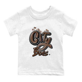 AF1 Chocolate shirt to match jordans City Boys sneaker tees Air Force 1 Chocolate SNRT Sneaker Tees Youth Kid's Baby Shirt White 2 T-Shirt