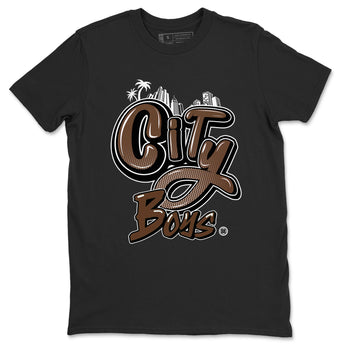 AF1 Chocolate shirt to match jordans City Boys sneaker tees Air Force 1 Chocolate SNRT Sneaker Release Tees Cotton Sneaker Tee Black 2 T-Shirt