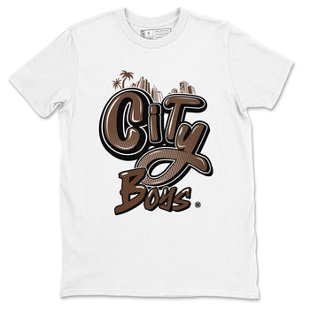 AF1 Chocolate shirt to match jordans City Boys sneaker tees Air Force 1 Chocolate SNRT Sneaker Release Tees Cotton Sneaker Tee White 2 T-Shirt