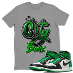 Air Jordan 1 Celtics Sneaker Match Tees City Boys Sneaker Tees Air Jordan 1 Retro Celtics Sneaker Release Tees Unisex Shirts Heather Grey 1