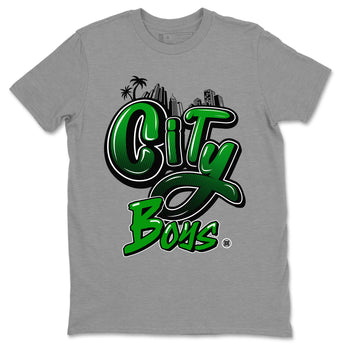Air Jordan 1 Celtics Sneaker Match Tees City Boys Sneaker Tees Air Jordan 1 Retro Celtics Sneaker Release Tees Unisex Shirts Heather Grey 2