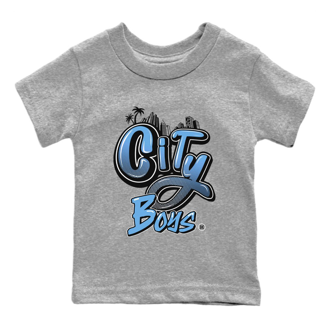 Air Jordan 1 Retro High OG UNC Toe Shirt to match Jordans City Boys Sneaker Tees Air Jordan 1 High OG UNC Toe SNRT Sneaker Release Tees Kids and Baby Tees Heather Grey 2