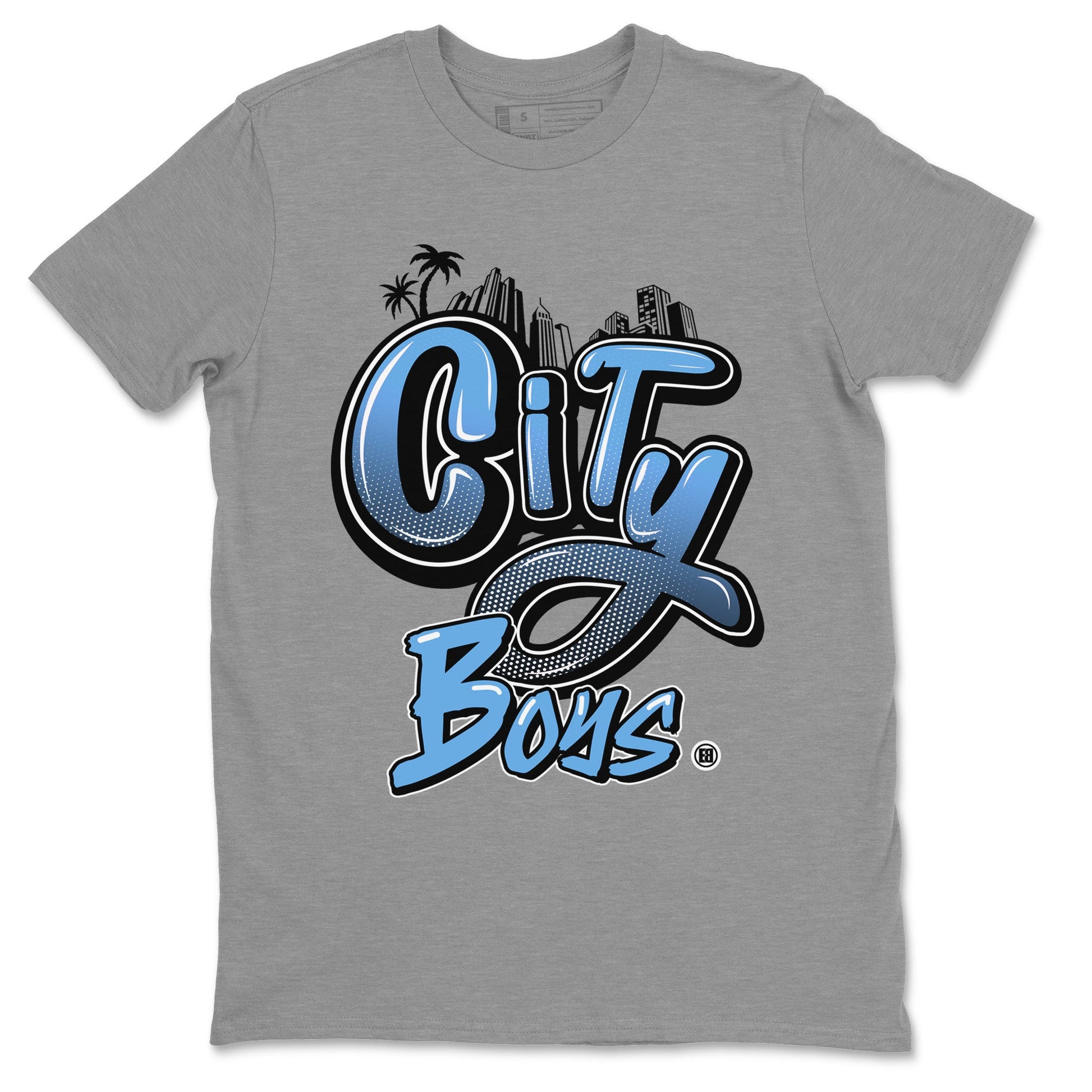 Air Jordan 1 Retro High OG UNC Toe Shirt to match Jordans City Boys Sneaker Tees Air Jordan 1 High OG UNC Toe SNRT Sneaker Release Tees Crew Neck T-Shirts Heather Grey 2