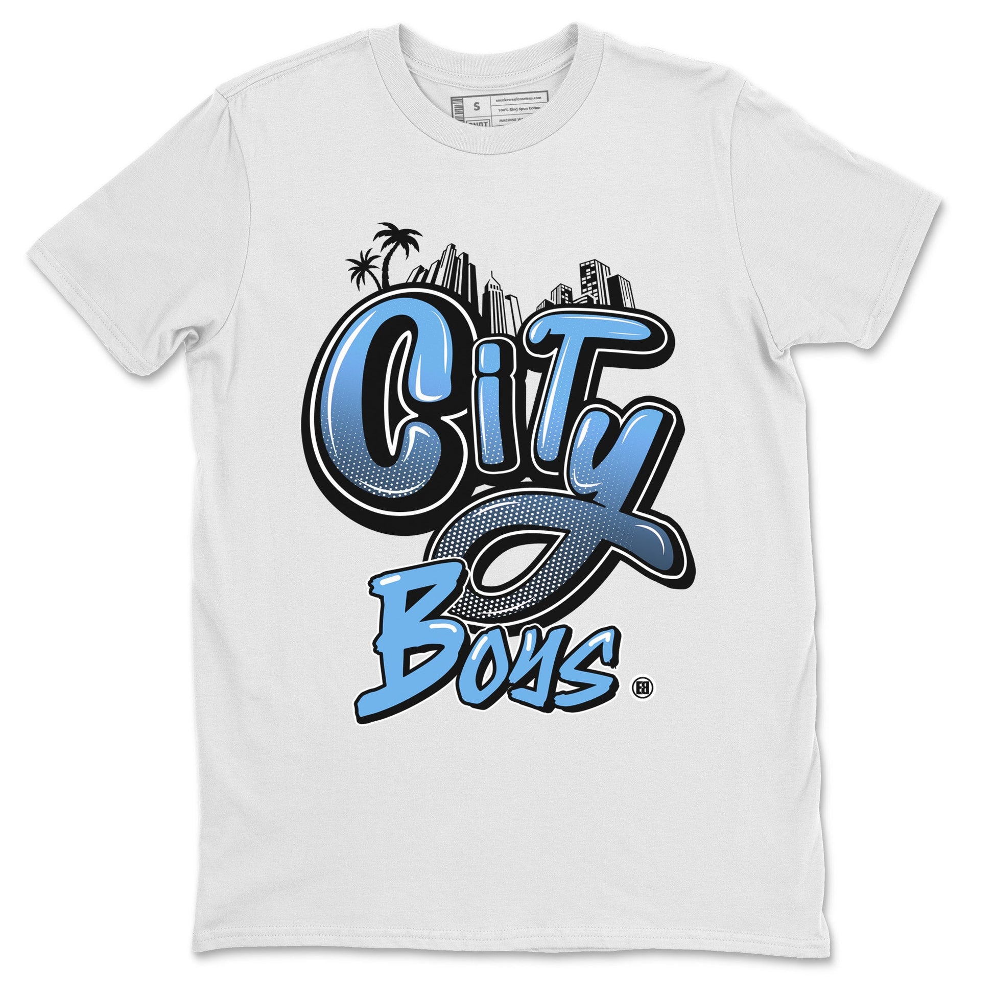 Air Jordan 1 Retro High OG UNC Toe Shirt to match Jordans City Boys Sneaker Tees Air Jordan 1 High OG UNC Toe SNRT Sneaker Release Tees Crew Neck T-Shirts White 2