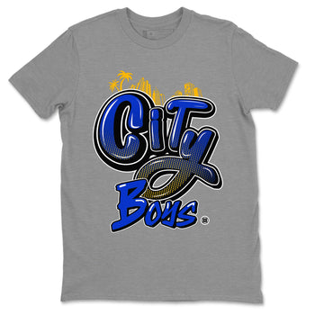 Air Jordan 14 Laney Sneaker Match Tees City Boys Sneaker Tees Jordan 14 Laney Sneaker Release Tees Unisex Shirts Heather Grey 2