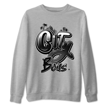 14s Panda shirt to match jordans City Boys sneaker tees Air Jordan 14 Panda SNRT Sneaker Release Tees unisex cotton Heather Grey 2 crew neck shirt