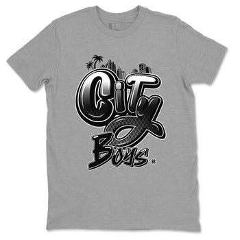 14s Panda shirt to match jordans City Boys sneaker tees Air Jordan 14 Panda SNRT Sneaker Release Tees unisex cotton Heather Grey 2 crew neck shirt