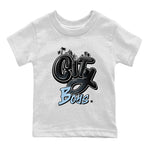 Air Jordan 7 Chambray Sneaker Match Tees City Boys Sneaker Tees AJ7 Chambray SNRT Sneaker Release Tees Kids Shirts White 2