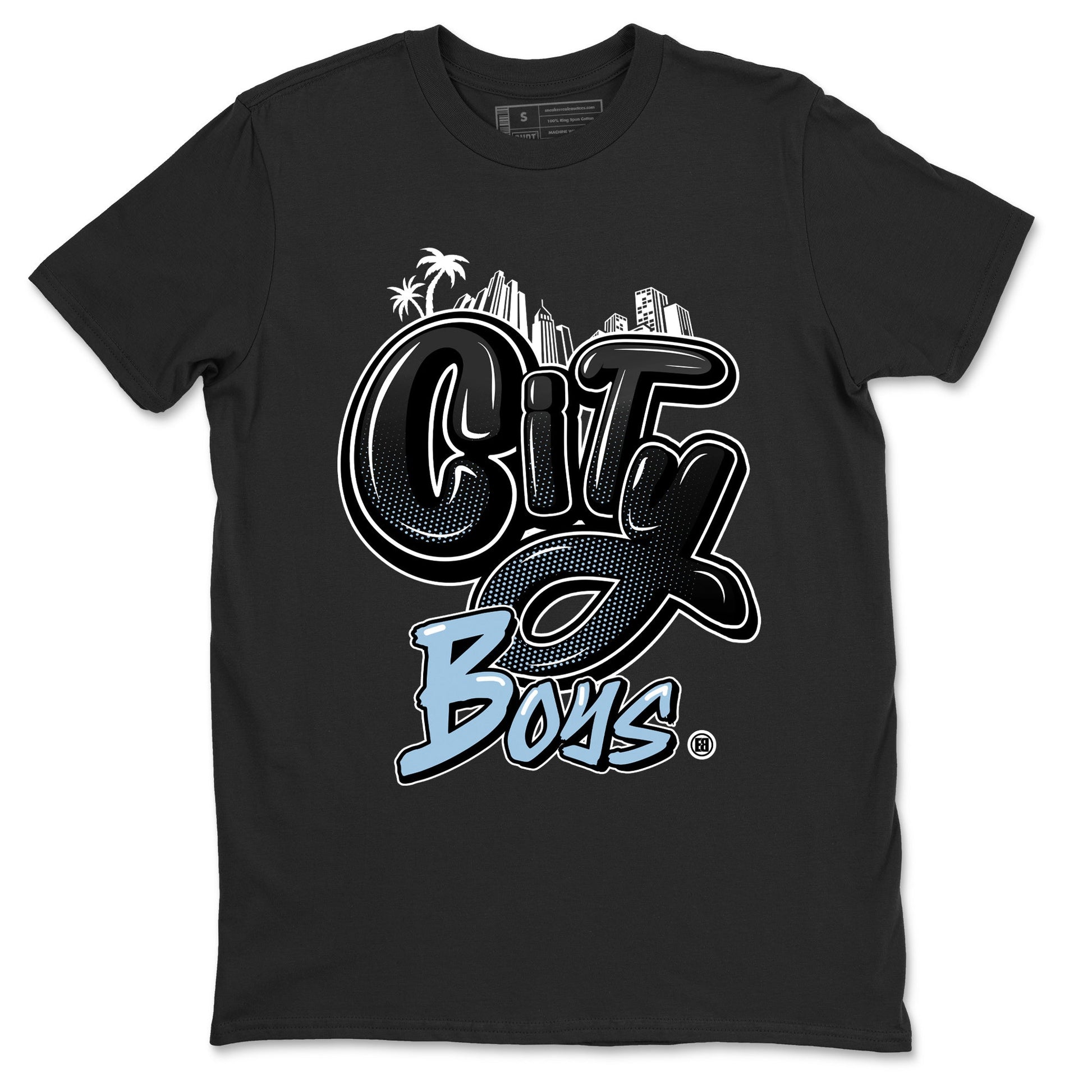 Air Jordan 7 Chambray Sneaker Match Tees City Boys Sneaker Tees AJ7 Chambray SNRT Sneaker Release Tees Unisex Shirts Black 1
