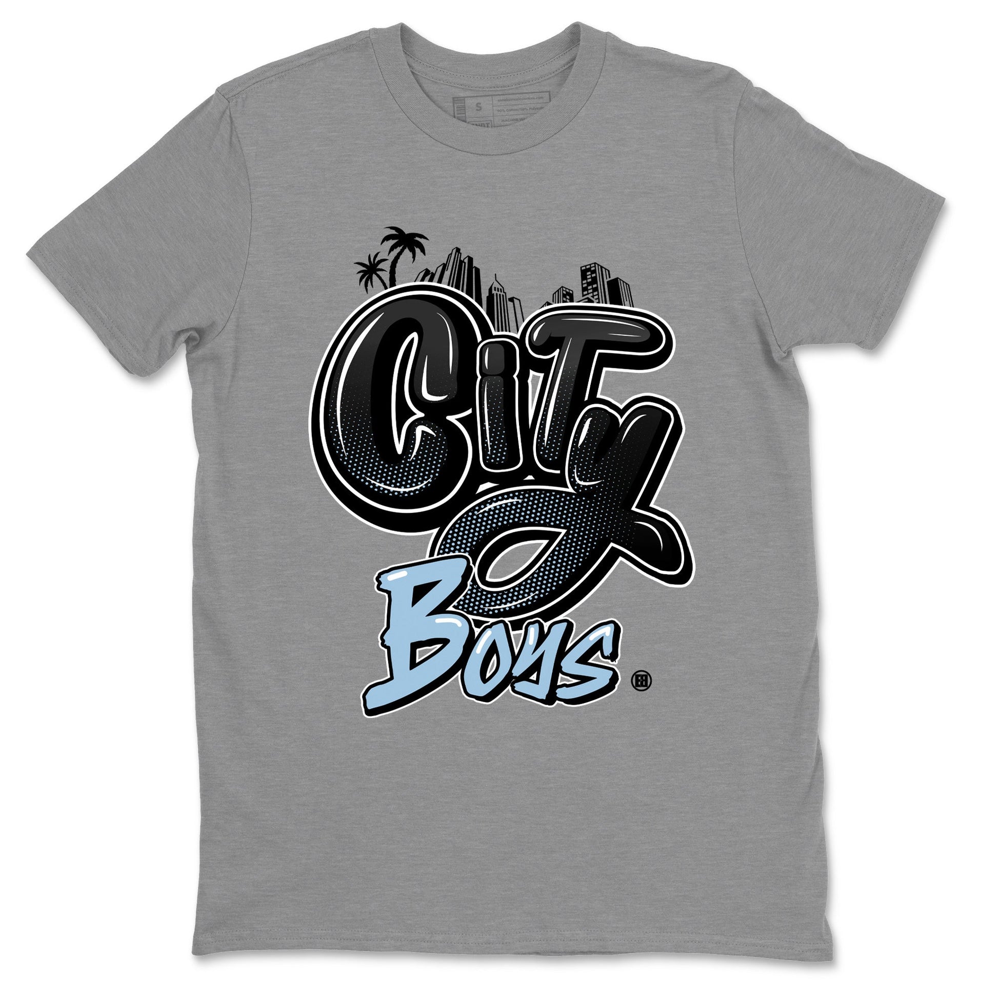 Air Jordan 7 Chambray Sneaker Match Tees City Boys Sneaker Tees AJ7 Chambray SNRT Sneaker Release Tees Unisex Shirts Heather Grey 2