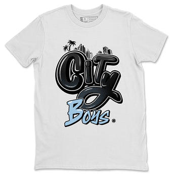 Air Jordan 7 Chambray Sneaker Match Tees City Boys Sneaker Tees AJ7 Chambray SNRT Sneaker Release Tees Unisex Shirts White 2