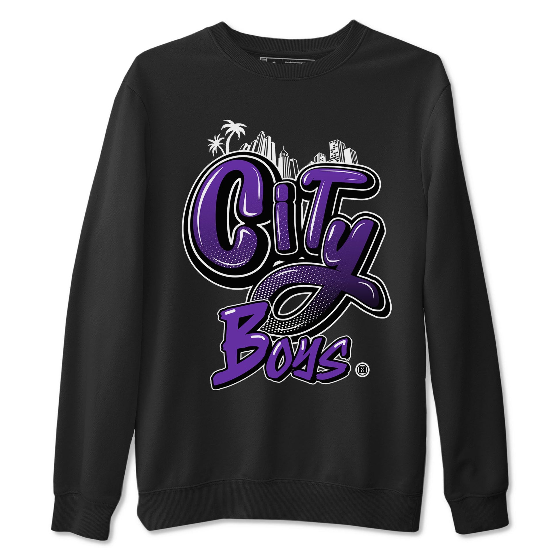 City Boys sneaker match tees to Court Purple Dunks street fashion brand for shirts to match Jordans SNRT Sneaker Tees Dunk Low Court Purple unisex t-shirt Black 2 unisex shirt