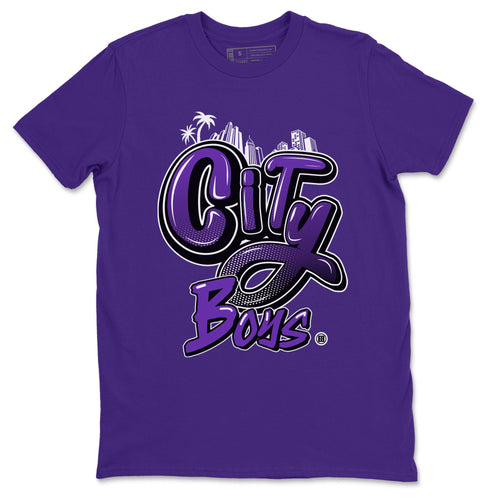 City Boys sneaker match tees to Court Purple Dunks street fashion brand for shirts to match Jordans SNRT Sneaker Tees Dunk Low Court Purple unisex t-shirt Purple 2 unisex shirt