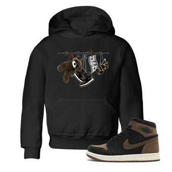 Air Jordan 1 Palomino shirt to match jordans Clothesline sneaker tees Air Jordan 1 Retro High OG Palomino SNRT Sneaker Release Tees Baby Toddler Kids Black 1 T-Shirt