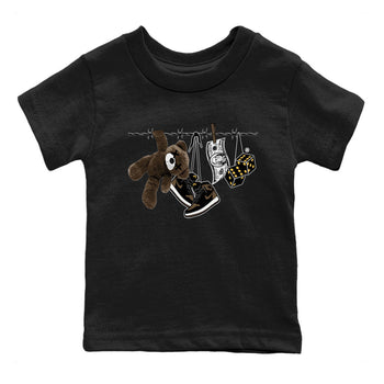 Air Jordan 1 Palomino shirt to match jordans Clothesline sneaker tees Air Jordan 1 Retro High OG Palomino SNRT Sneaker Release Tees Baby Toddler Kids Black 2 T-Shirt
