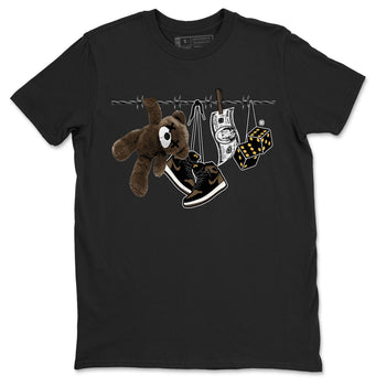 Air Jordan 1 Palomino shirt to match jordans Clothesline sneaker tees Air Jordan 1 Retro High OG Palomino SNRT Sneaker Release Tees Casual Unisex shirts Black 2 T-Shirt