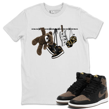 Air Jordan 1 Palomino shirt to match jordans Clothesline sneaker tees Air Jordan 1 Retro High OG Palomino SNRT Sneaker Release Tees Casual Unisex shirts White 1 T-Shirt