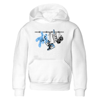 Air Jordan 1 Retro High OG UNC Toe Shirt to match Jordans Clothesline Sneaker Tees UNC Toe 1s Tees Kids and Baby Tees White 2