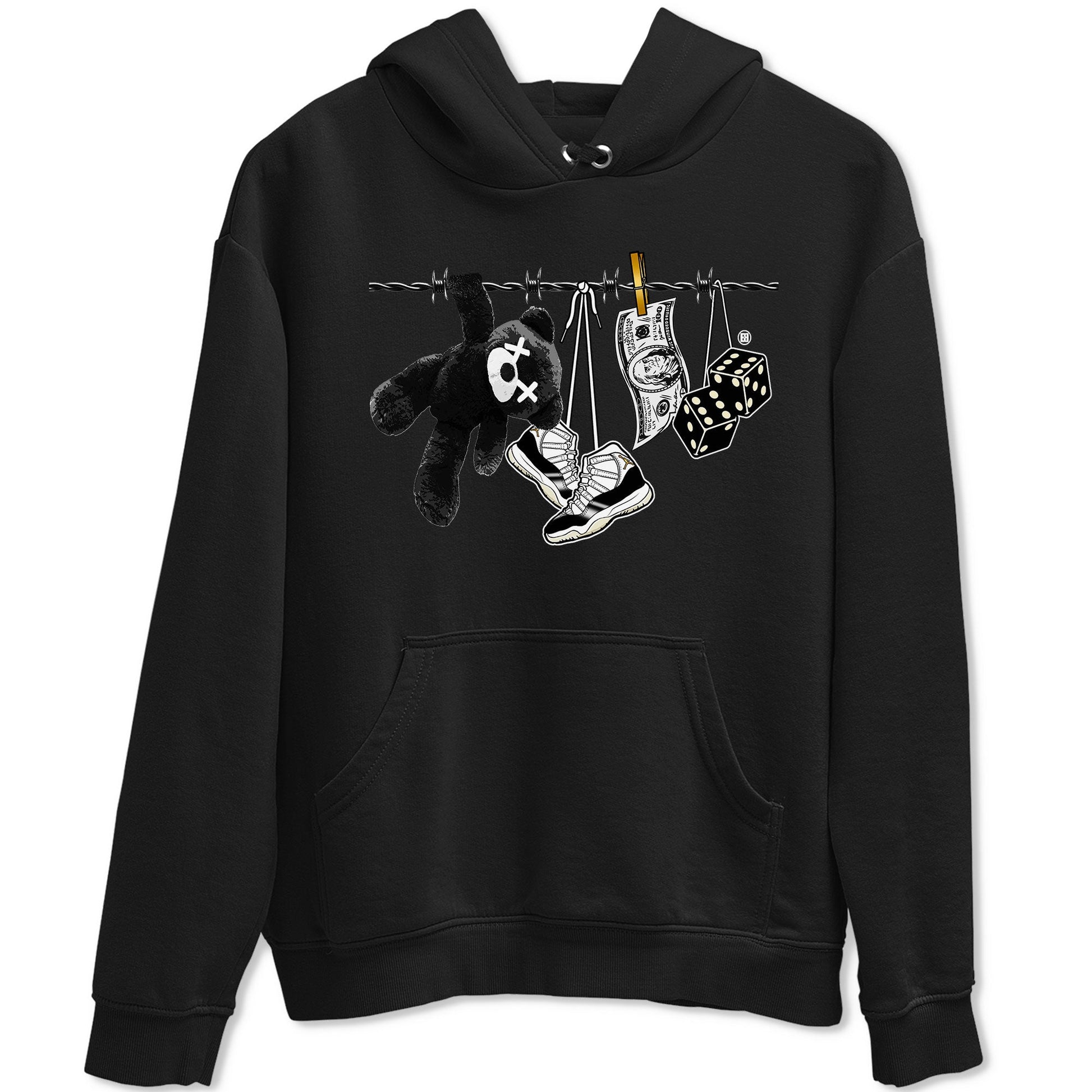 Air Jordan 11 Gratitude shirt to match jordans Clothesline sneaker tees Jordan 11 Retro Gratitude SNRT Sneaker Tees Sneaker Matching Cotton Shirt unisex cotton Black 2 crew neck shirt
