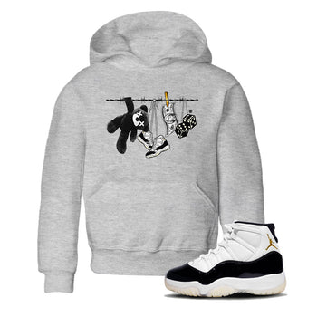 Air Jordan 11 Gratitude shirt to match jordans Clothesline sneaker tees Jordan 11 Retro Gratitude SNRT Sneaker Tees Sneaker Matching Cotton Shirt baby toddler Heather Grey 1 cotton Shirt