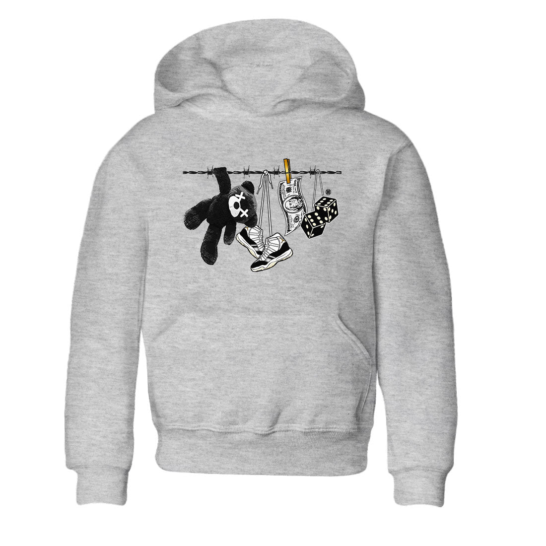 Air Jordan 11 Gratitude shirt to match jordans Clothesline sneaker tees Jordan 11 Retro Gratitude SNRT Sneaker Tees Sneaker Matching Cotton Shirt baby toddler Heather Grey 2 cotton Shirt