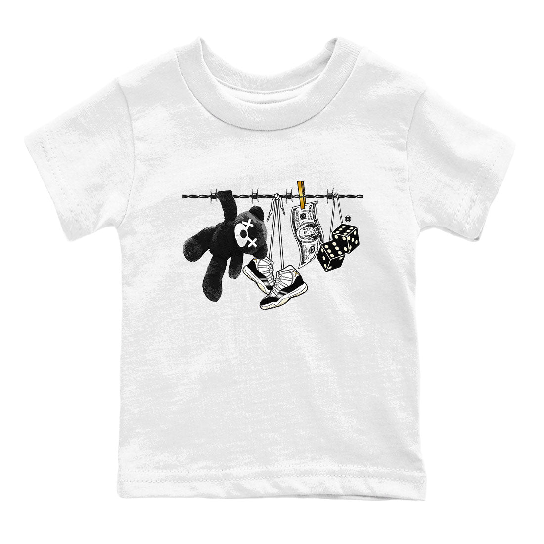 Air Jordan 11 Gratitude shirt to match jordans Clothesline sneaker tees Jordan 11 Retro Gratitude SNRT Sneaker Tees Sneaker Matching Cotton Shirt baby toddler White 2 cotton Shirt