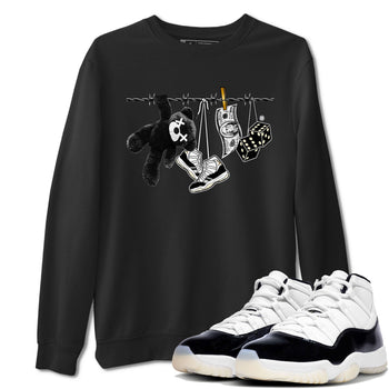 Air Jordan 11 Gratitude shirt to match jordans Clothesline sneaker tees Jordan 11 Retro Gratitude SNRT Sneaker Tees Sneaker Matching Cotton Shirt unisex cotton Black 1 crew neck shirt