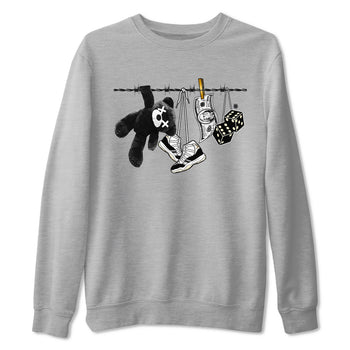 Air Jordan 11 Gratitude shirt to match jordans Clothesline sneaker tees Jordan 11 Retro Gratitude SNRT Sneaker Tees Sneaker Matching Cotton Shirt unisex cotton Heather Grey 2 crew neck shirt