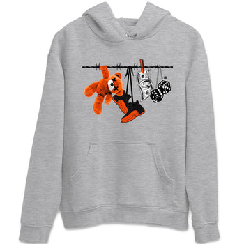 Air Jordan 12 Brilliant Orange Sneaker Match Tees Clothesline Sneaker Tees 12s Brilliant Orange Tee Unisex Shirts Heather Grey 2